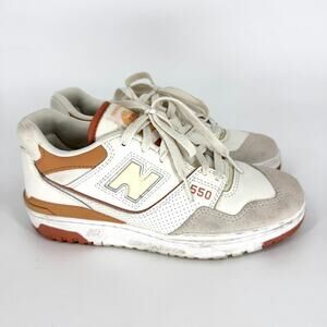 New Balance 550 Au Lait Sneakers Beige Burnt Orange Size 7.5